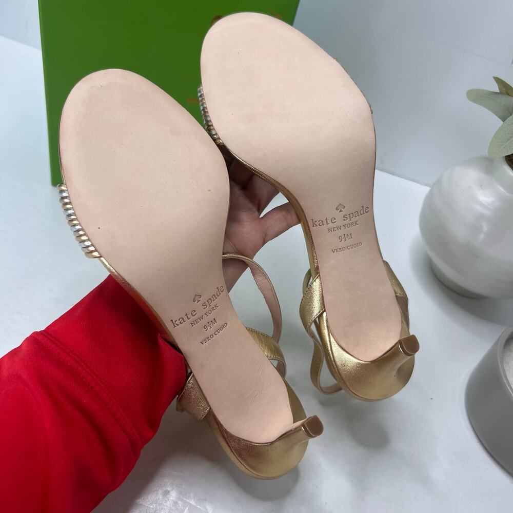 Kate Spade Jasmyne Multi Metallic Heel Silver/Gold S71900003 Women's 9.5B NWB - Picture 9 of 11